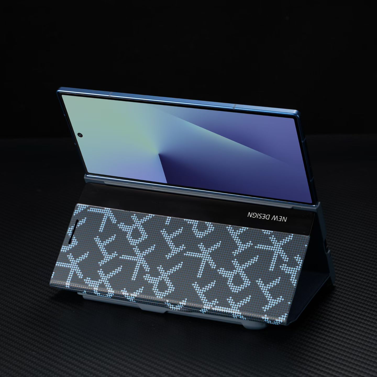Signature Matrix Code Leather Case