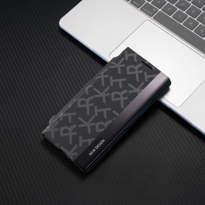 Signature Matrix Code Leather Case