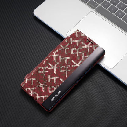 Signature Matrix Code Leather Case