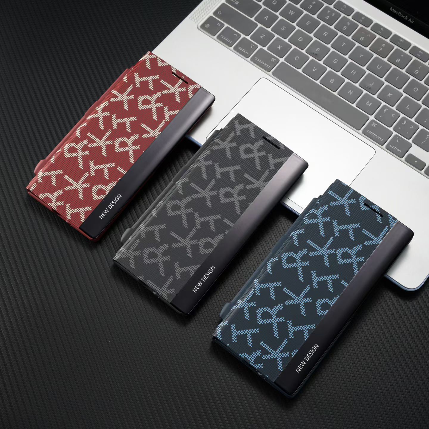 Signature Matrix Code Leather Case
