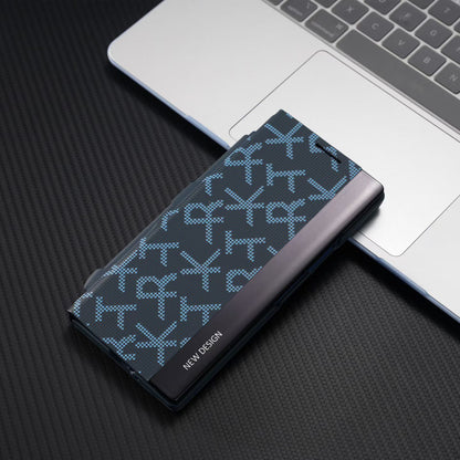 Signature Matrix Code Leather Case