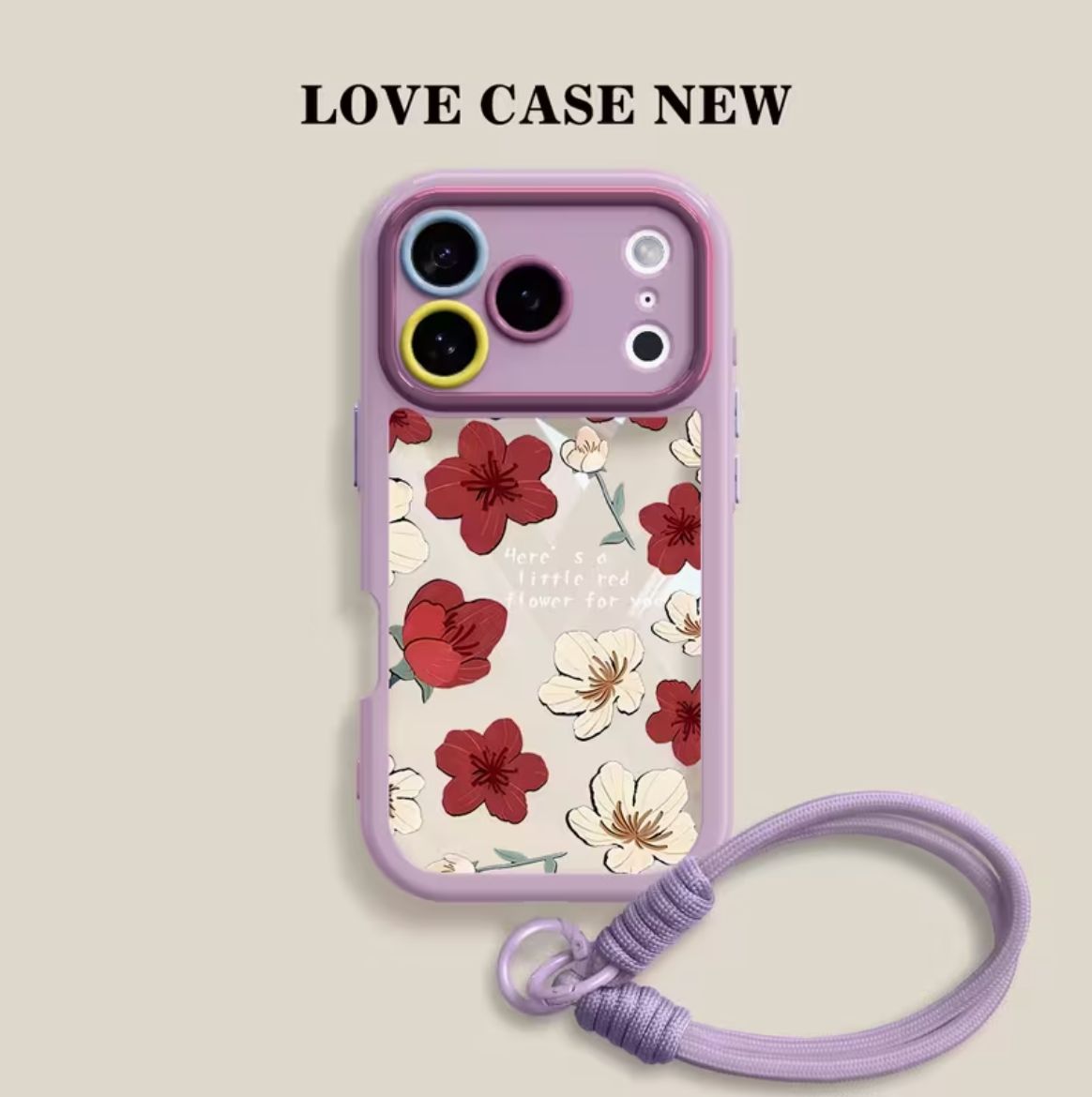 Vintage Flower Carry Charm Case