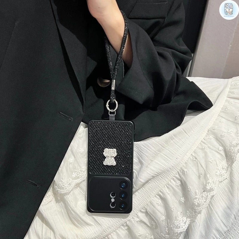 Diamond Teddy Charm Case