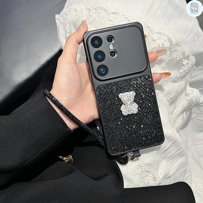 Diamond Teddy Charm Case