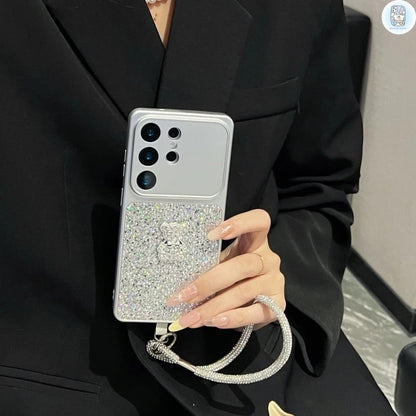 Diamond Teddy Charm Case
