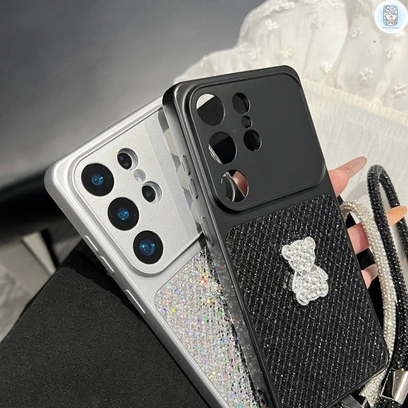 Diamond Teddy Charm Case
