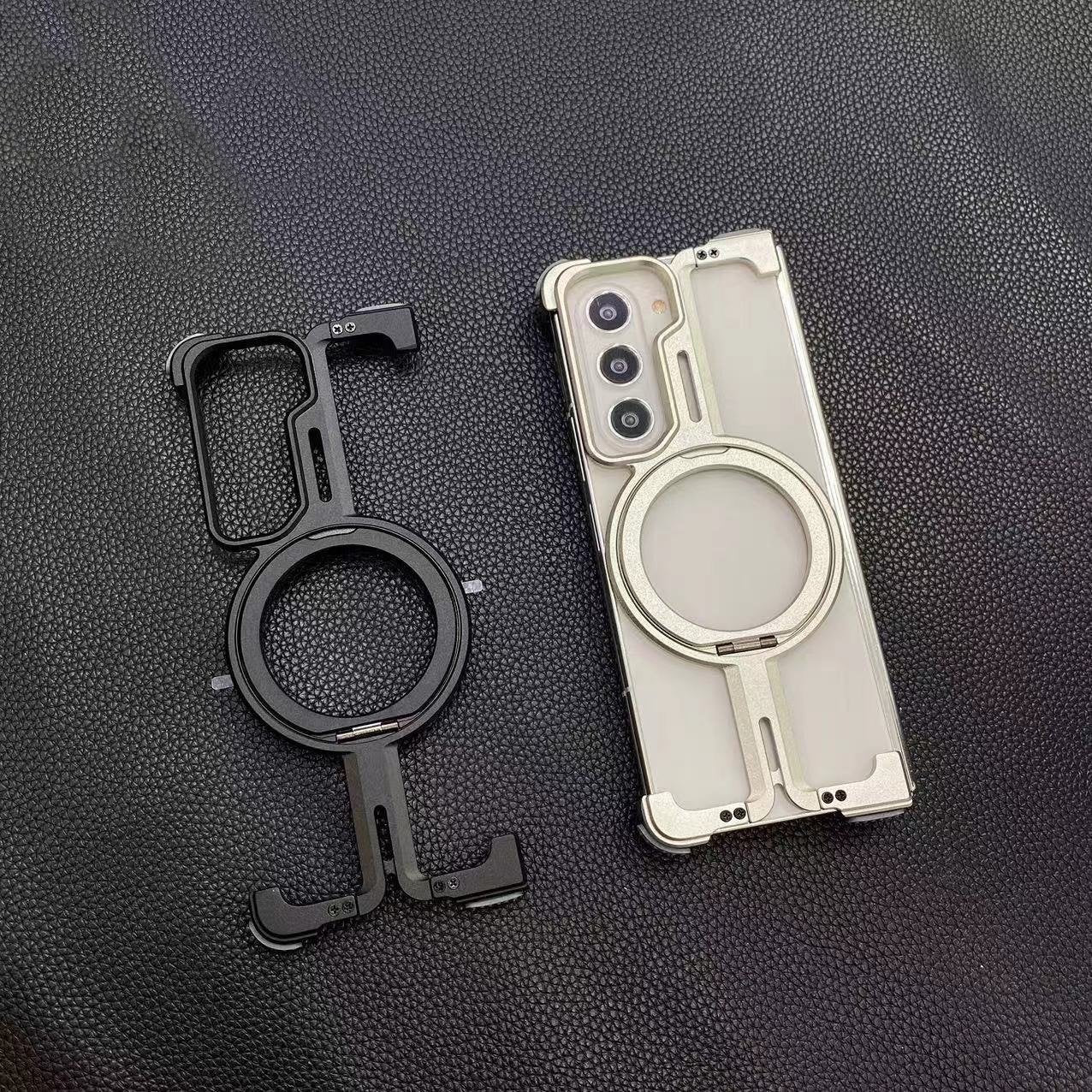 Galaxy Fold Series Pivot Guard Magnetic Ring Stand Case – Wekome India