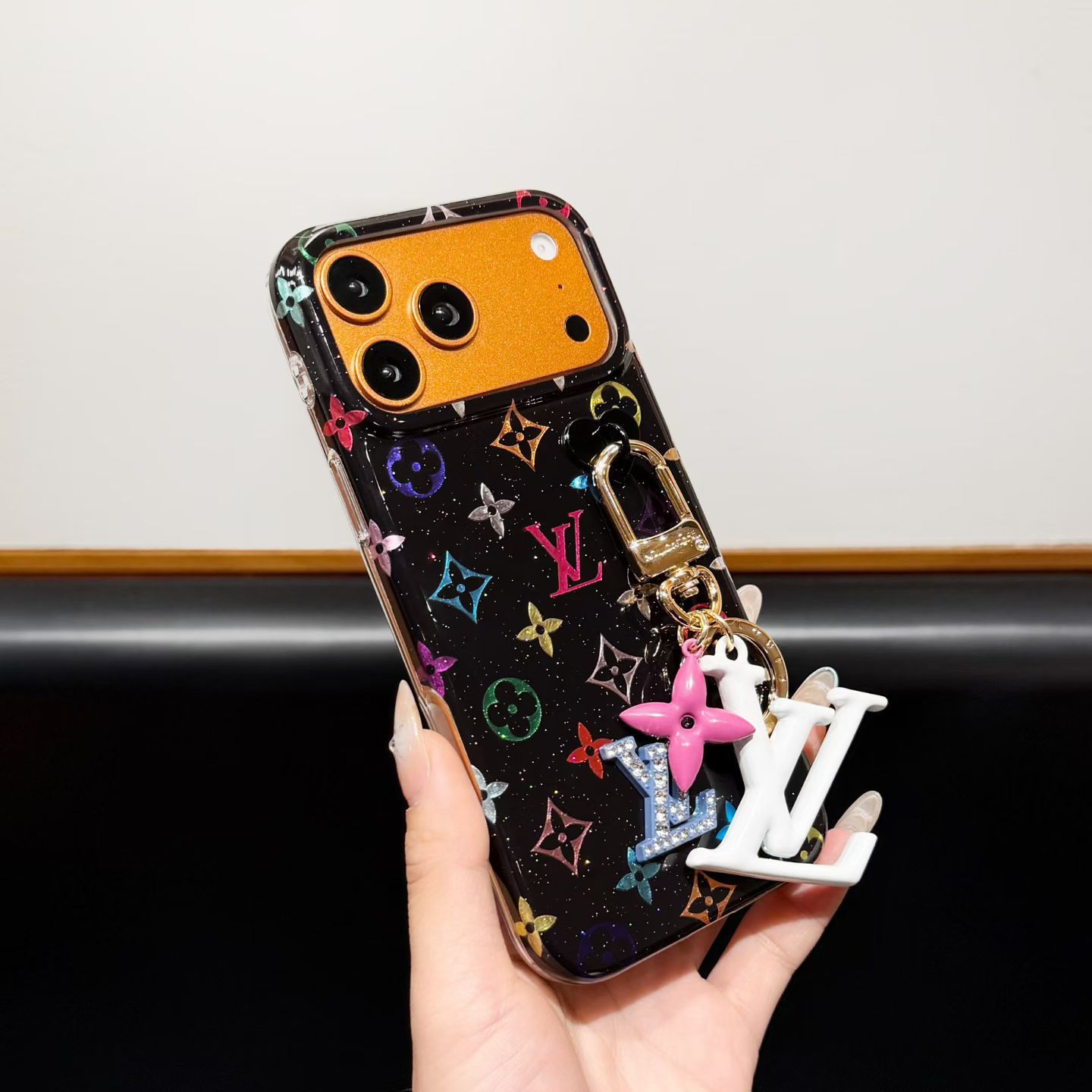 Royal Icon Print Clear Back Case