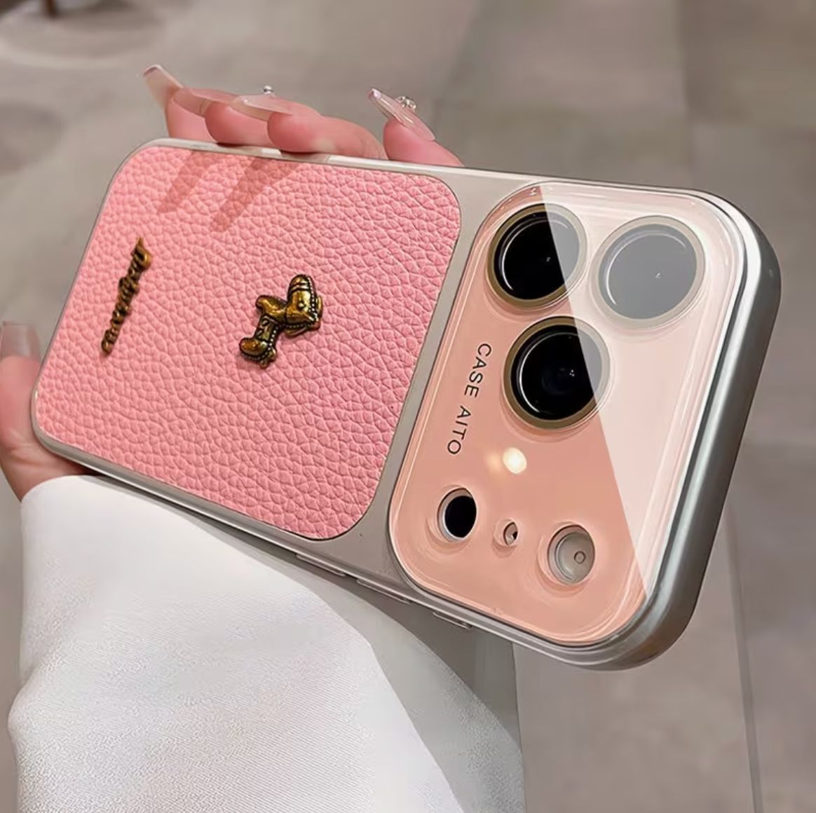 Cute Pony Large Window Leather Case
