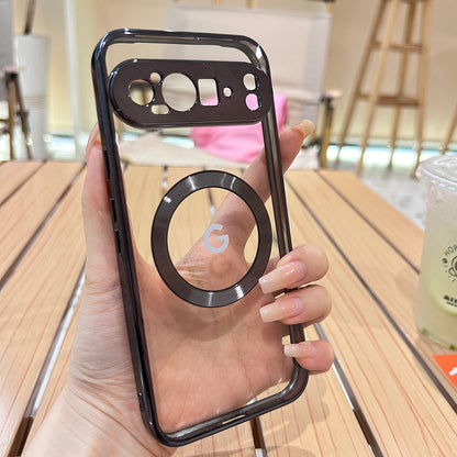Premium MagSafe Transparent Plating Case - Google Pixel