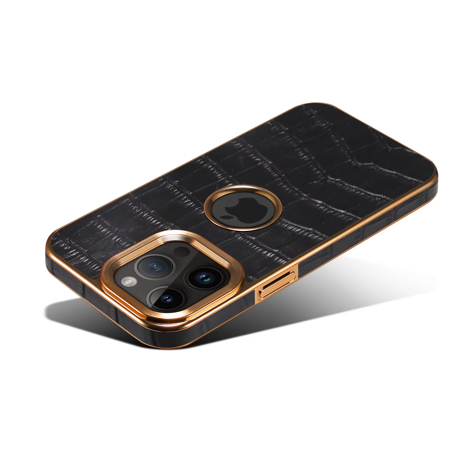 Luxury Croc Texture Leather Case - iPhone