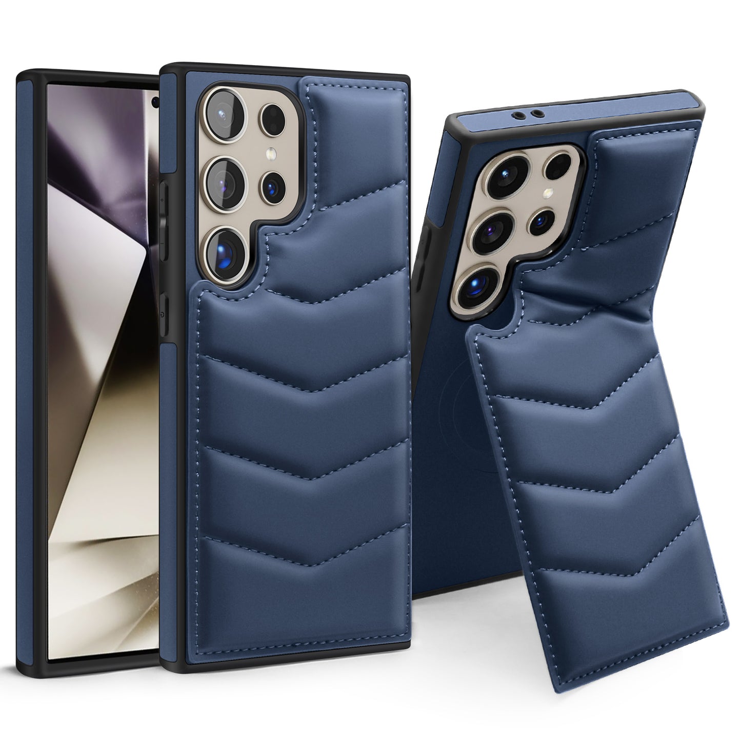 Premium Leather Kickstand Case - Samsung