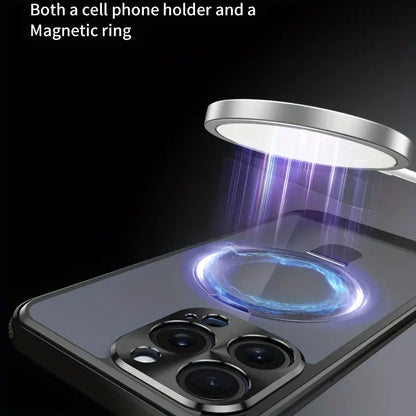 Modular Clear Magnetic Ring Holder Case - iPhone