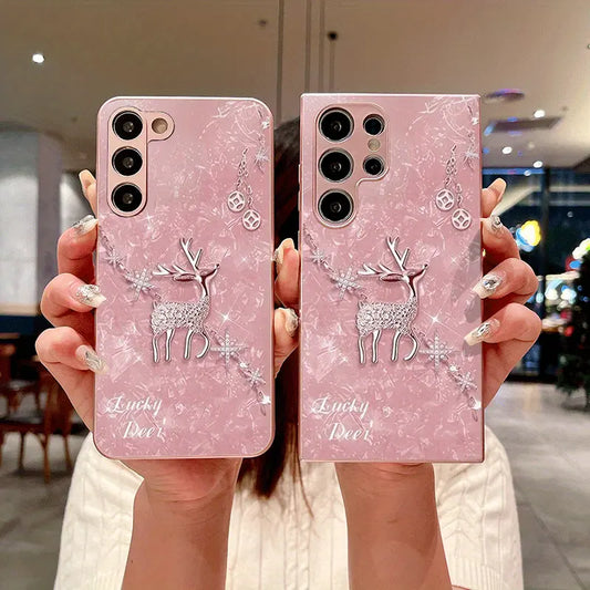 Diamond Blush Deer Case - Samsung