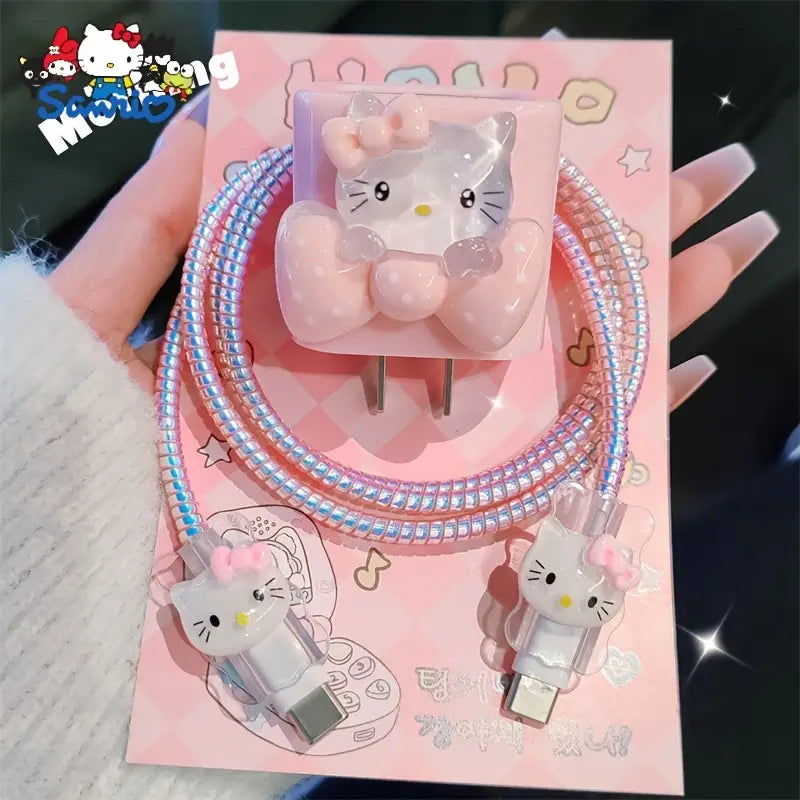 Cute & Cozy Kitty Charger Protector Kit