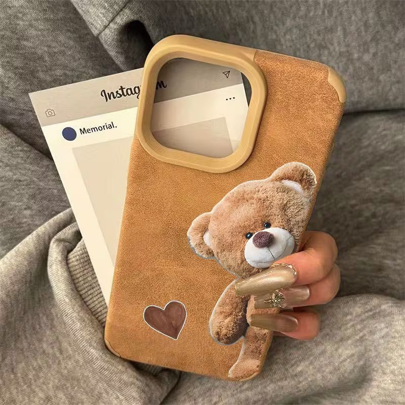 Snuggle Heart Warm Teddy Case