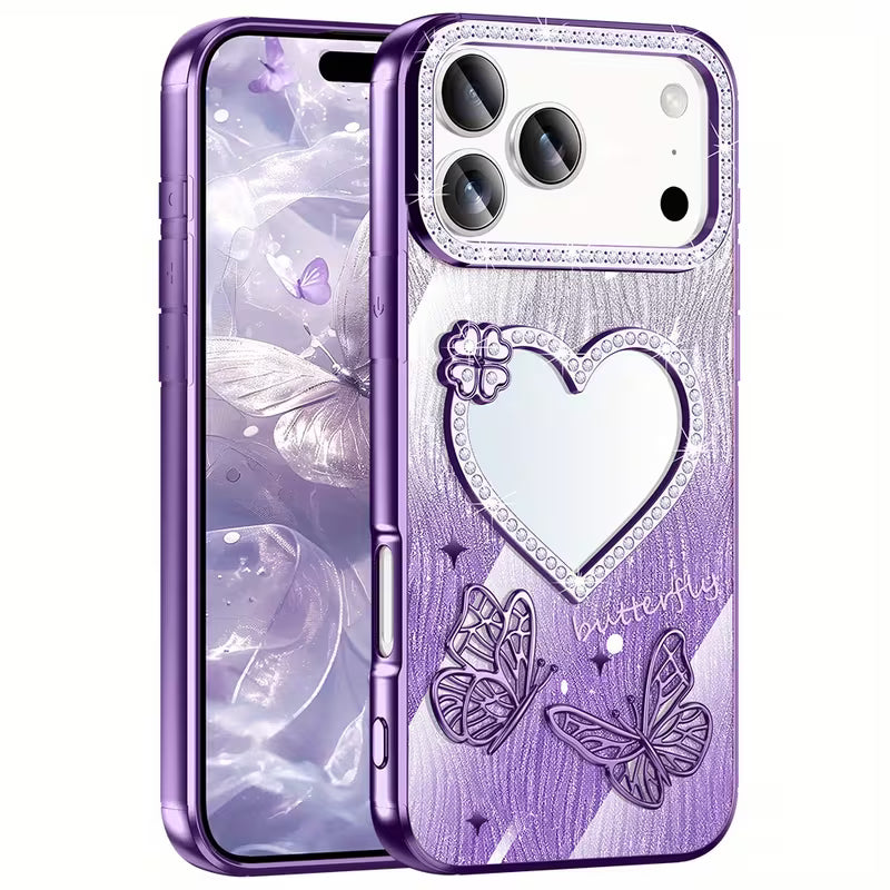 Fairy Wings Heart Mirror Case