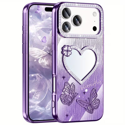 Fairy Wings Heart Mirror Case