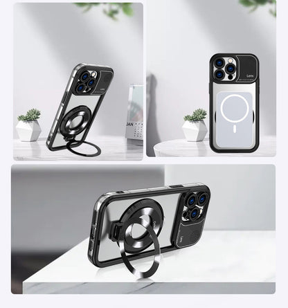 Elegant Electroplated MagSafe Stand Case - iPhone