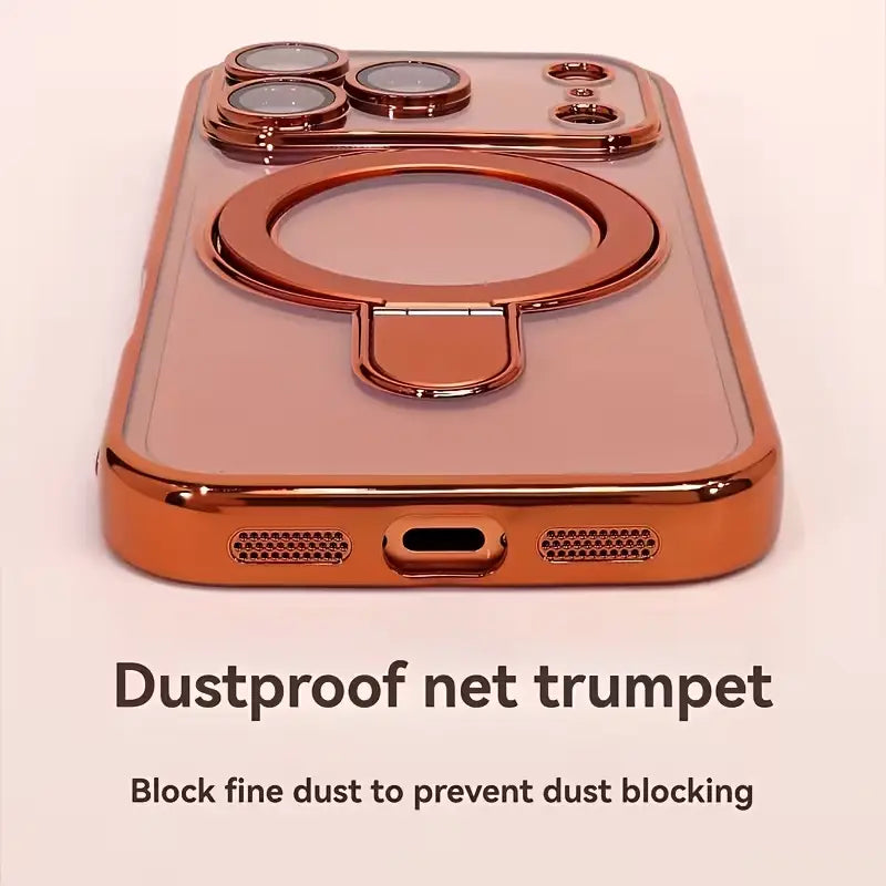 Designer Metallic Ring Holder Case
