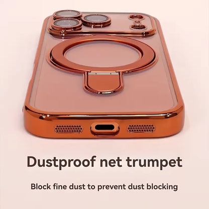 Designer Metallic Ring Holder Case