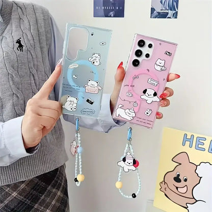 Kawaii Cute Cases With Charms  - Samsung