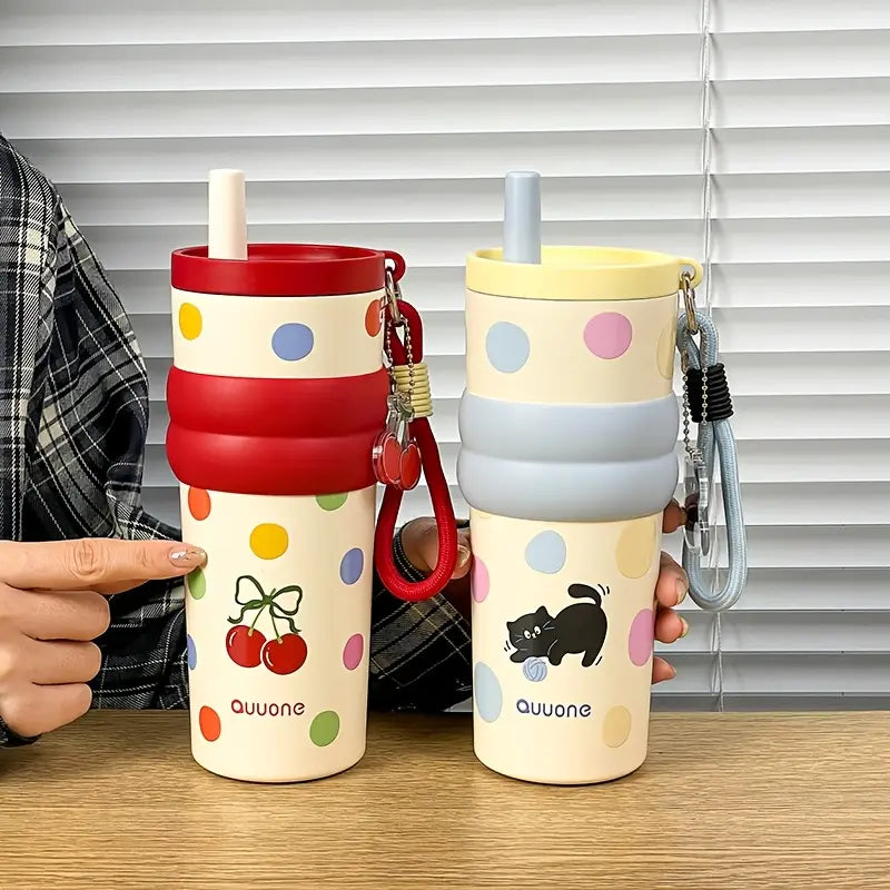 Cute Dot Stainless Steel Travel Tumbler