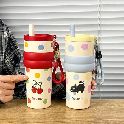 Cute Dot Stainless Steel Travel Tumbler