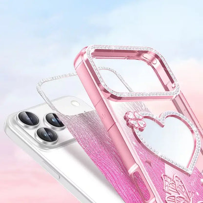 Fairy Wings Heart Mirror Case
