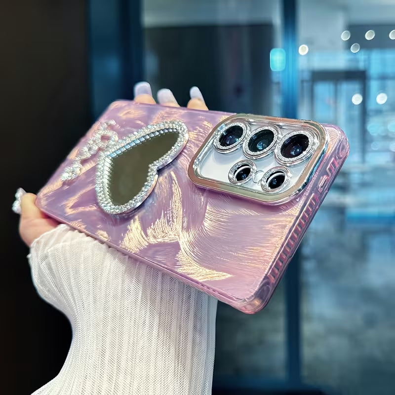 Crystal Love Mirror Case