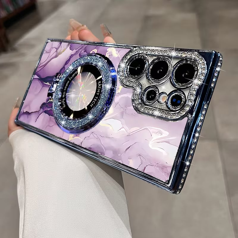 Aurora Marble Crystal Case