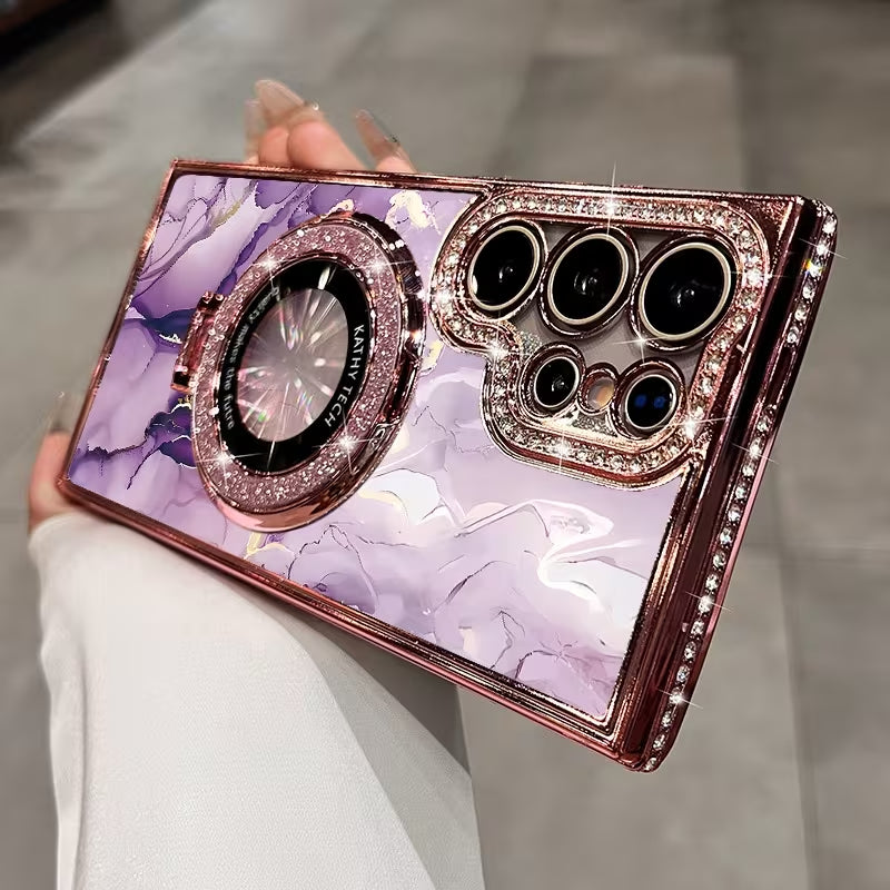 Aurora Marble Crystal Case