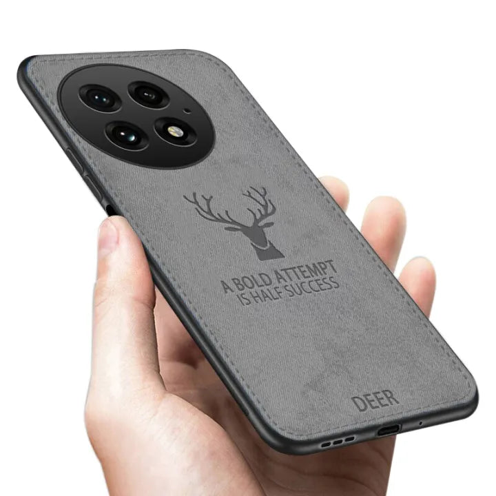 Luxury Elk Design Cloth Texture Case - OnePlus