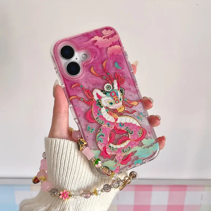 Mystical Dragon Glitter Phone Case