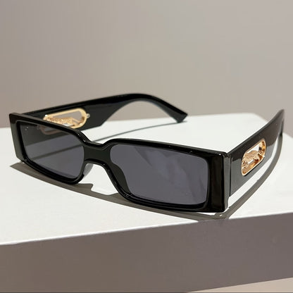 Cheetah Retro Rectangle Shades