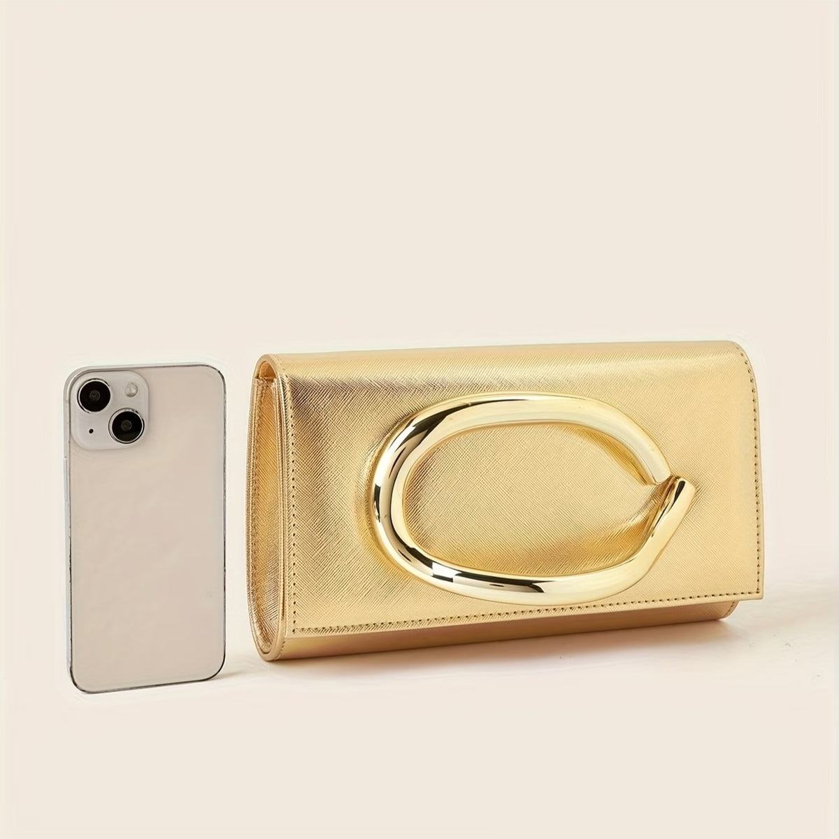 Luxe Arc Handle Clutch