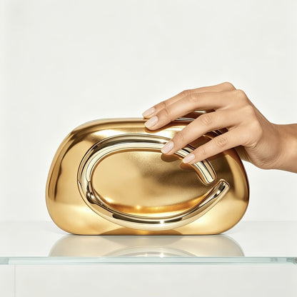 Sculpted Luxe Clutch