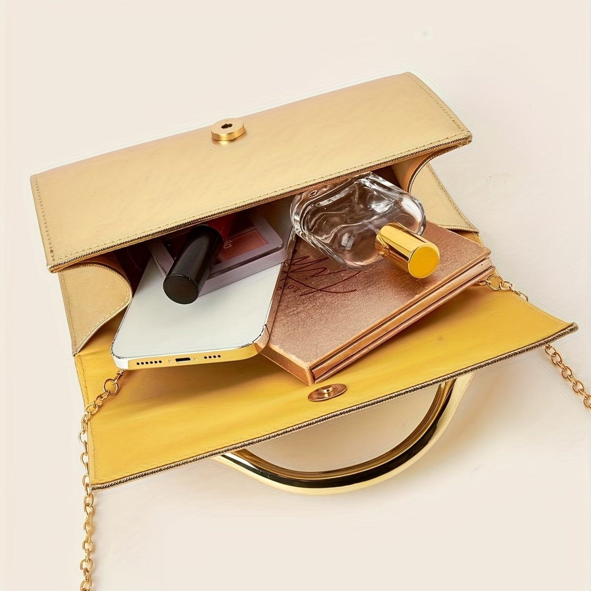 Luxe Arc Handle Clutch