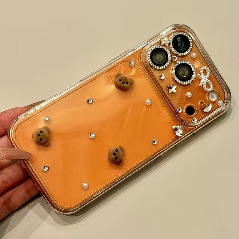Teddy Jewel Charm Stardust Case