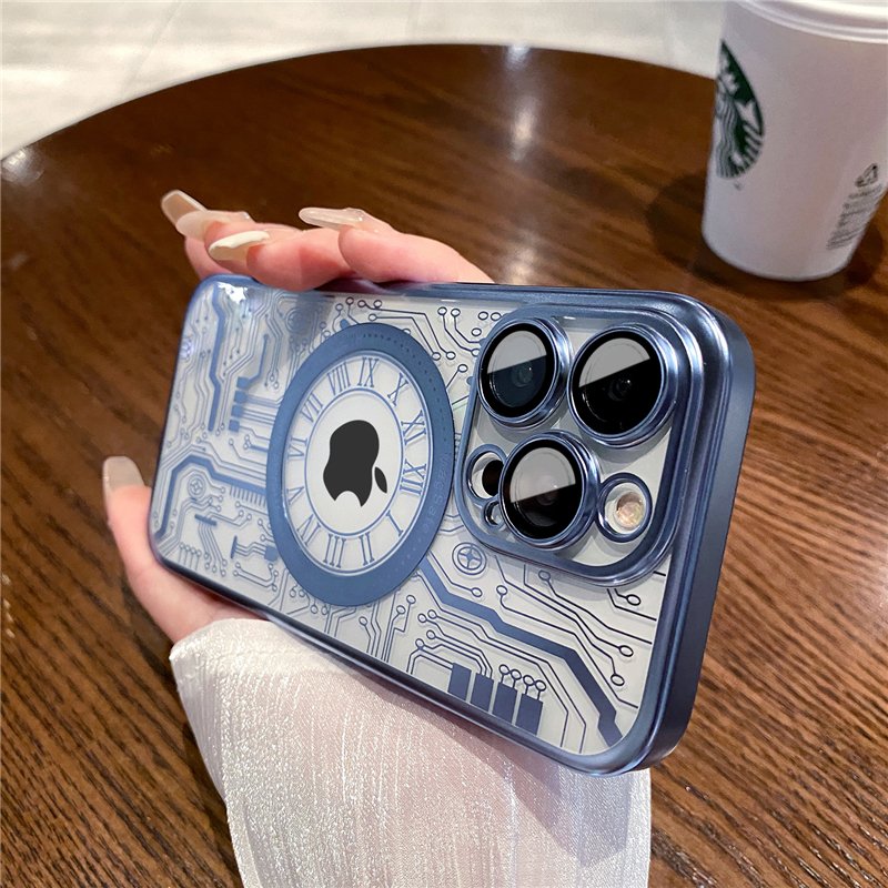 Electric Circuit Design Transparent Case - iPhone