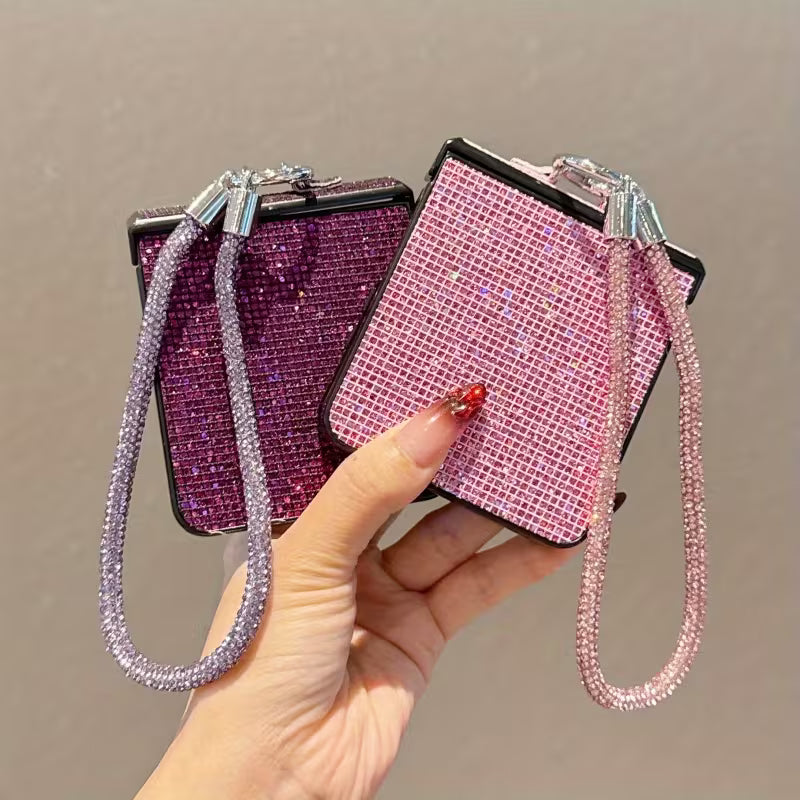 Galaxy Z Flip Series Duchess Diamond Loop Wristlet Case