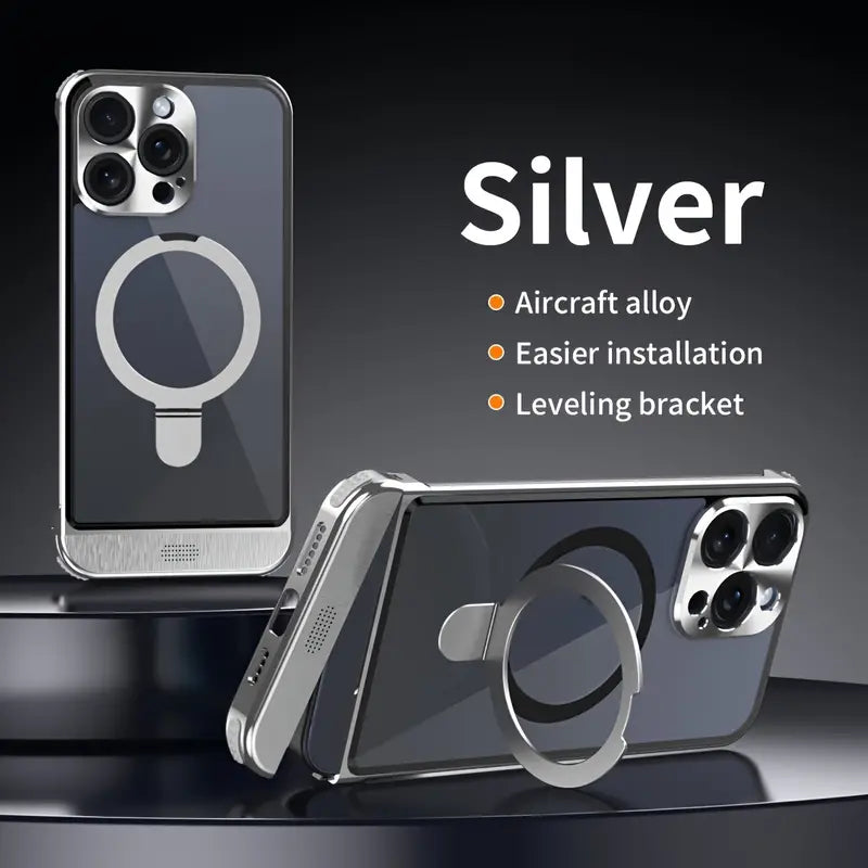 Modular Clear Magnetic Ring Holder Case - iPhone