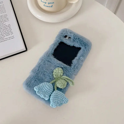 Elegant Fur Flip Cover - Samsung