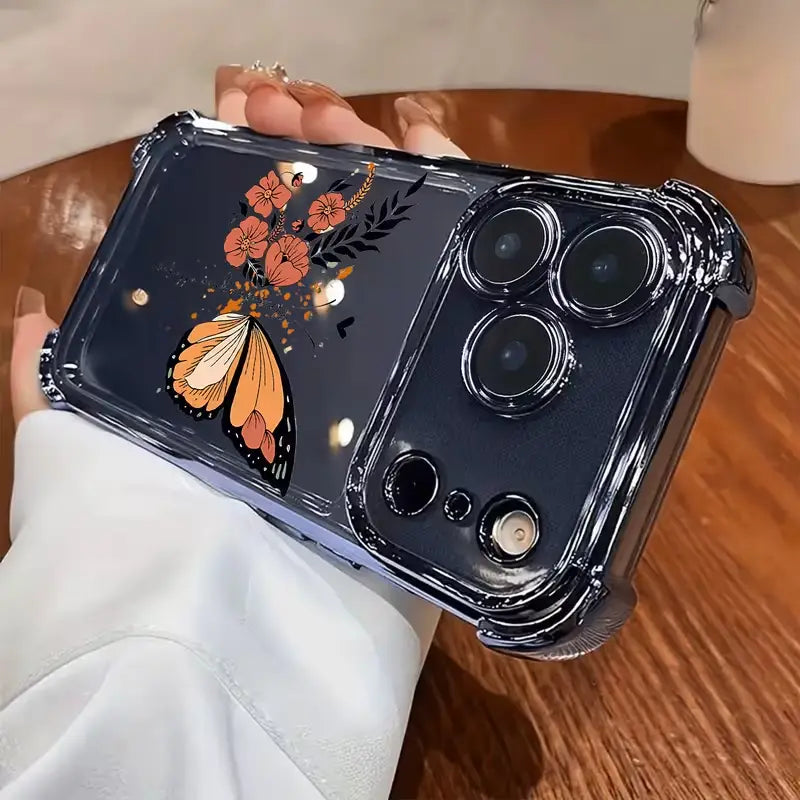Radiant Floral Butterfly Elegance Case