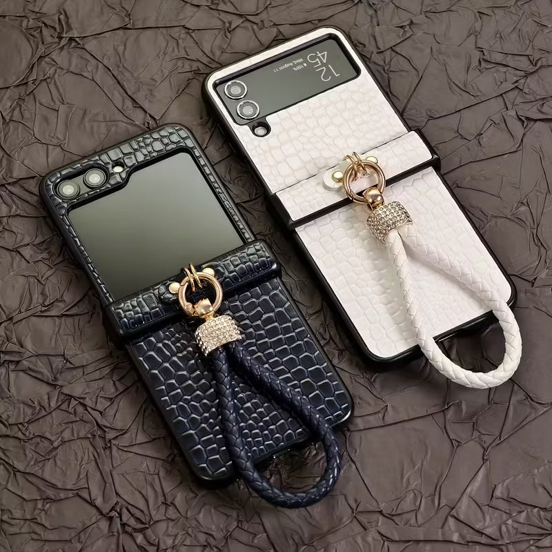 Galaxy Z Flip Series Noble Knot Croco Signature Case