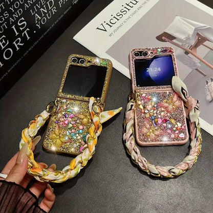 Sparkling Diamond Butterfly Back Case - Samsung