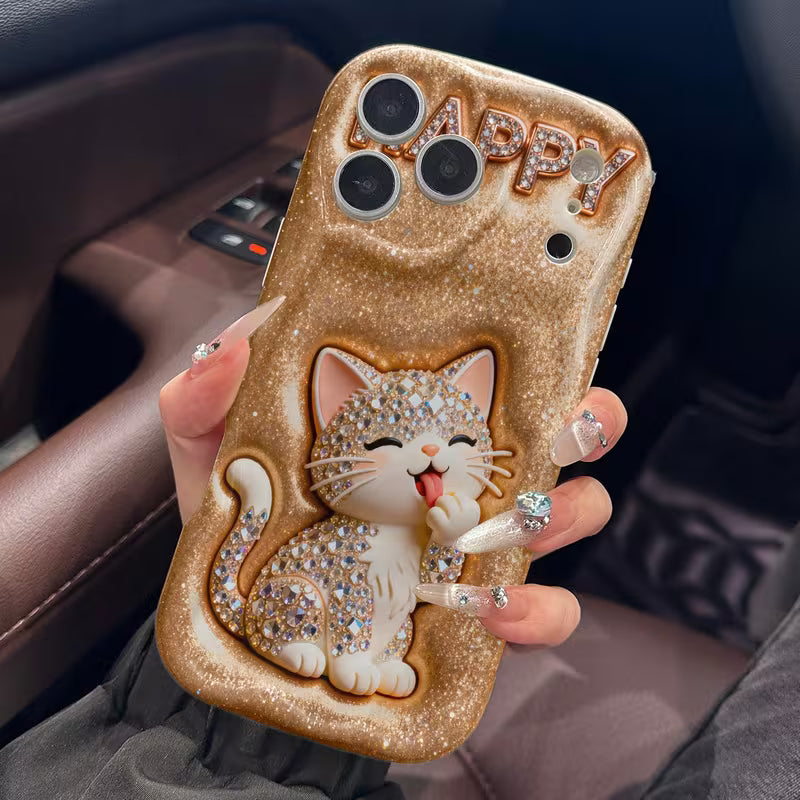 Bling Cat Statement Case