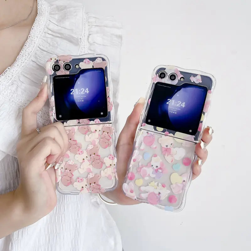 Candy Foldable Bear Bunny Case - Samsung