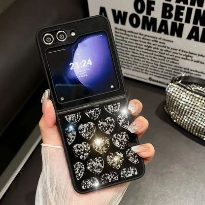 Radiant Shiny Diamond Heart Case - Samsung