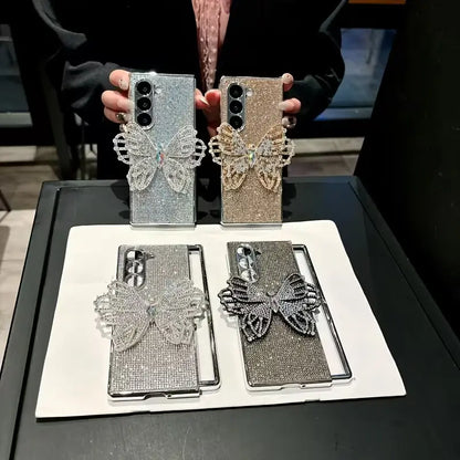 Glamorous Rhinestone Butterfly Case